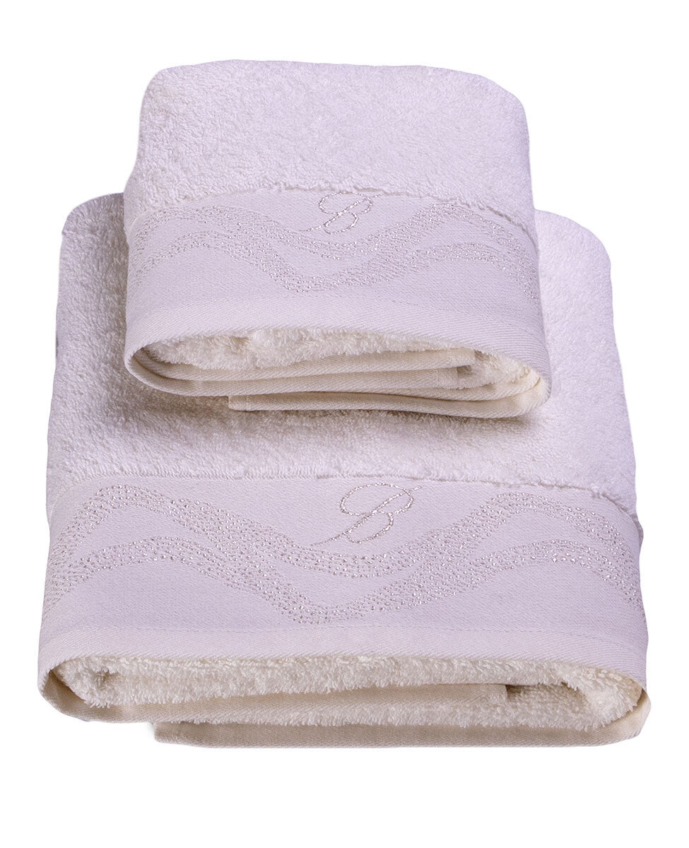Coppia Asciugamano + Ospite Crystelle - Blumarine - Marino Corredi