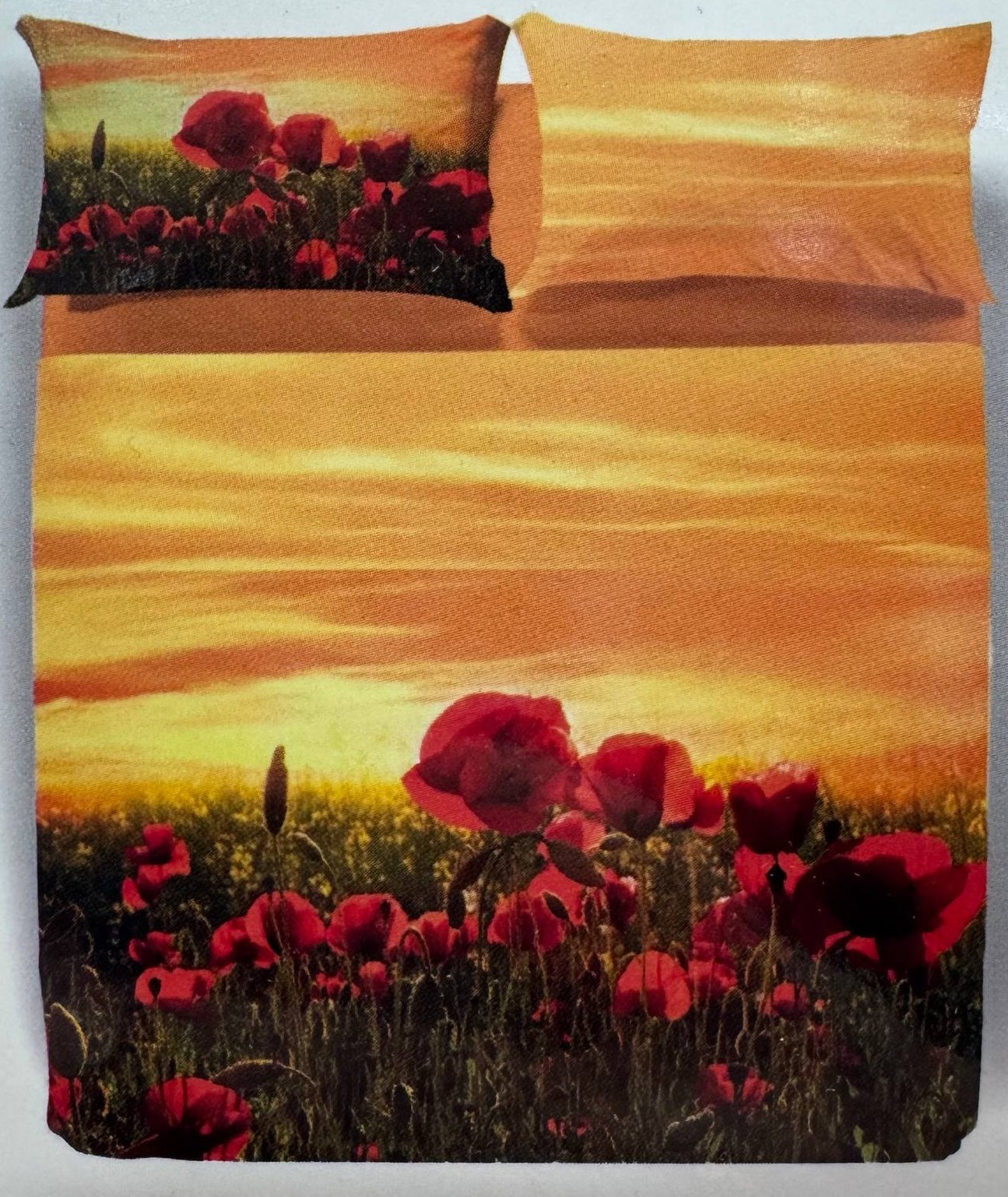 Completo Lenzuola Papaveri - Caleffi