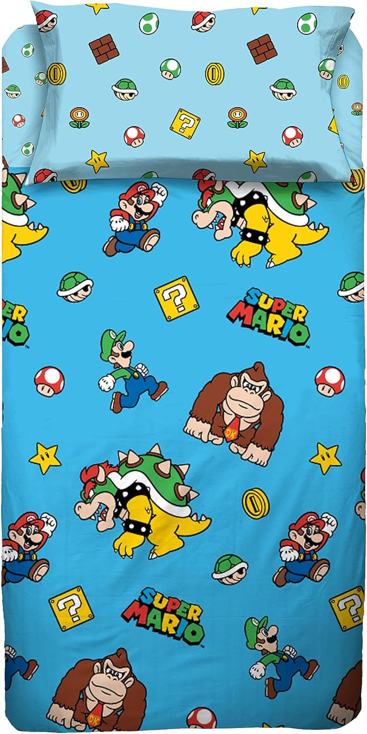 completo lenzuola super mario marino corredi biancheria casa persona 5