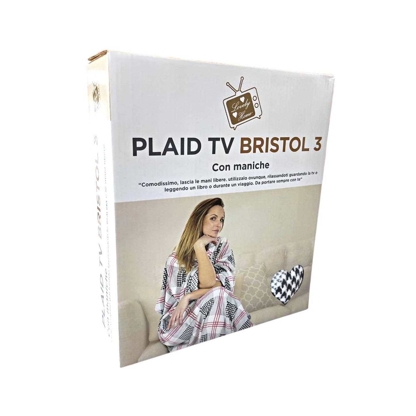 Plaid TV con maniche Bristol - Lovely Home - Marino Corredi