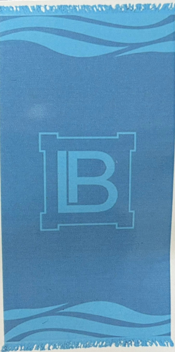 Telo Mare Jacquard Frange Laura Biagiotti Marino Corredi biancheria per la casa biancheria casa