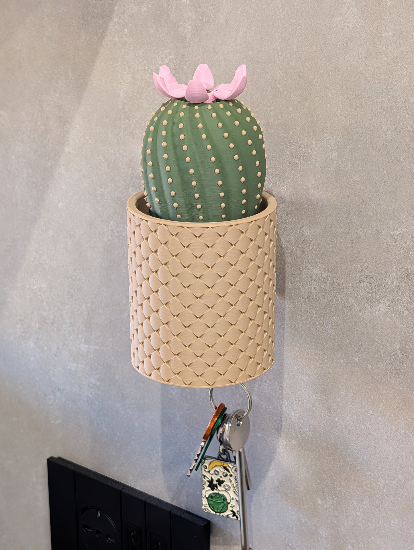 Cacty Flower, portachiavi magnetico da parete