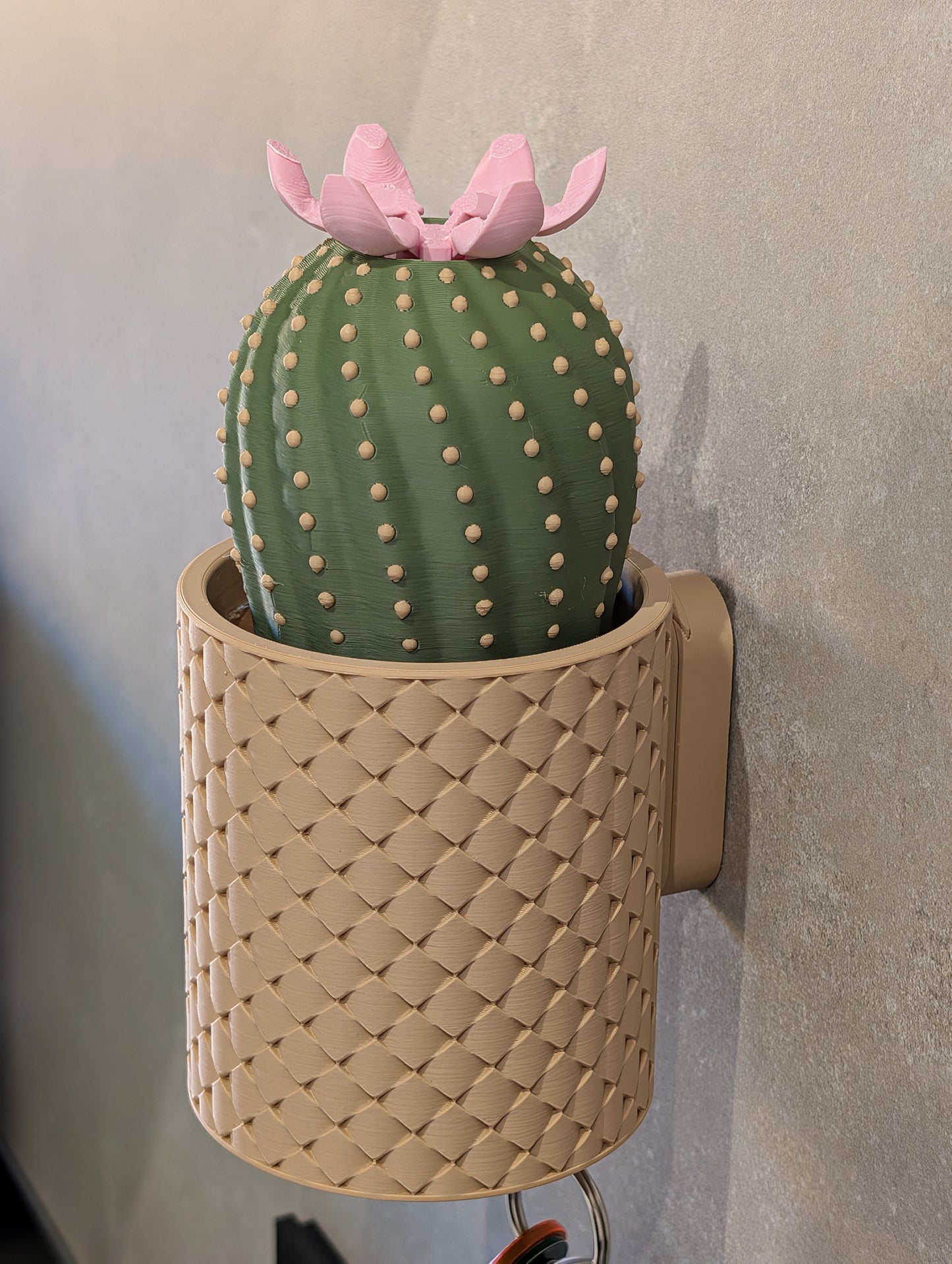 Cacty Flower, portachiavi magnetico da parete