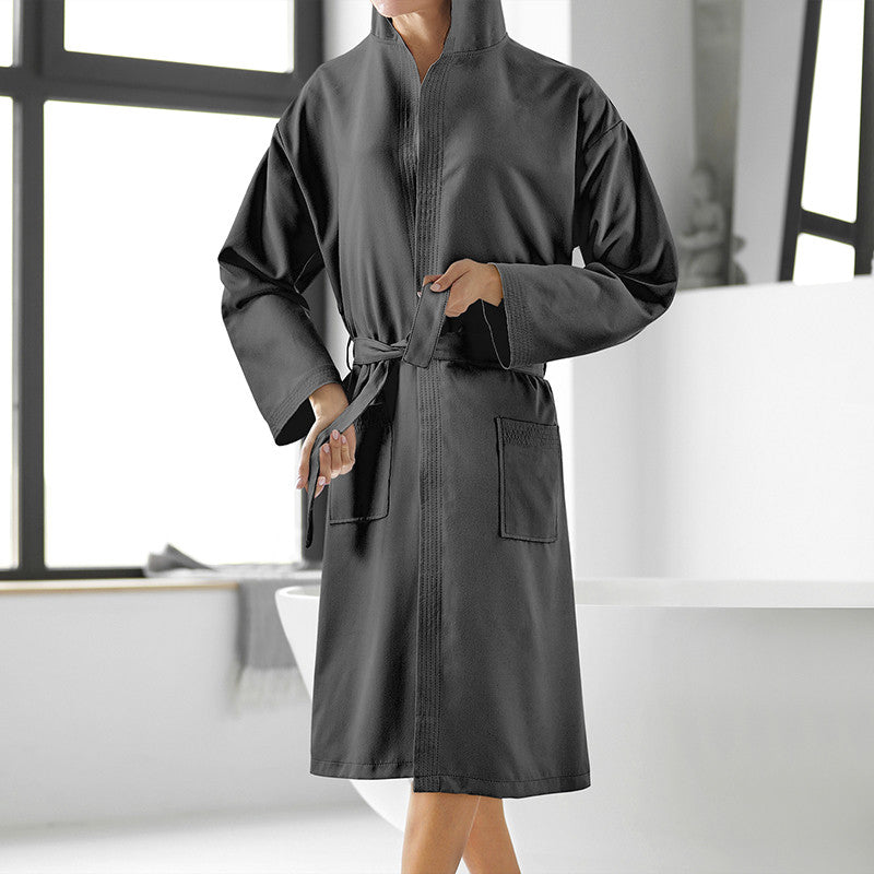 Microfiber Fitness Bathrobe - Antica Tessitura Italiana