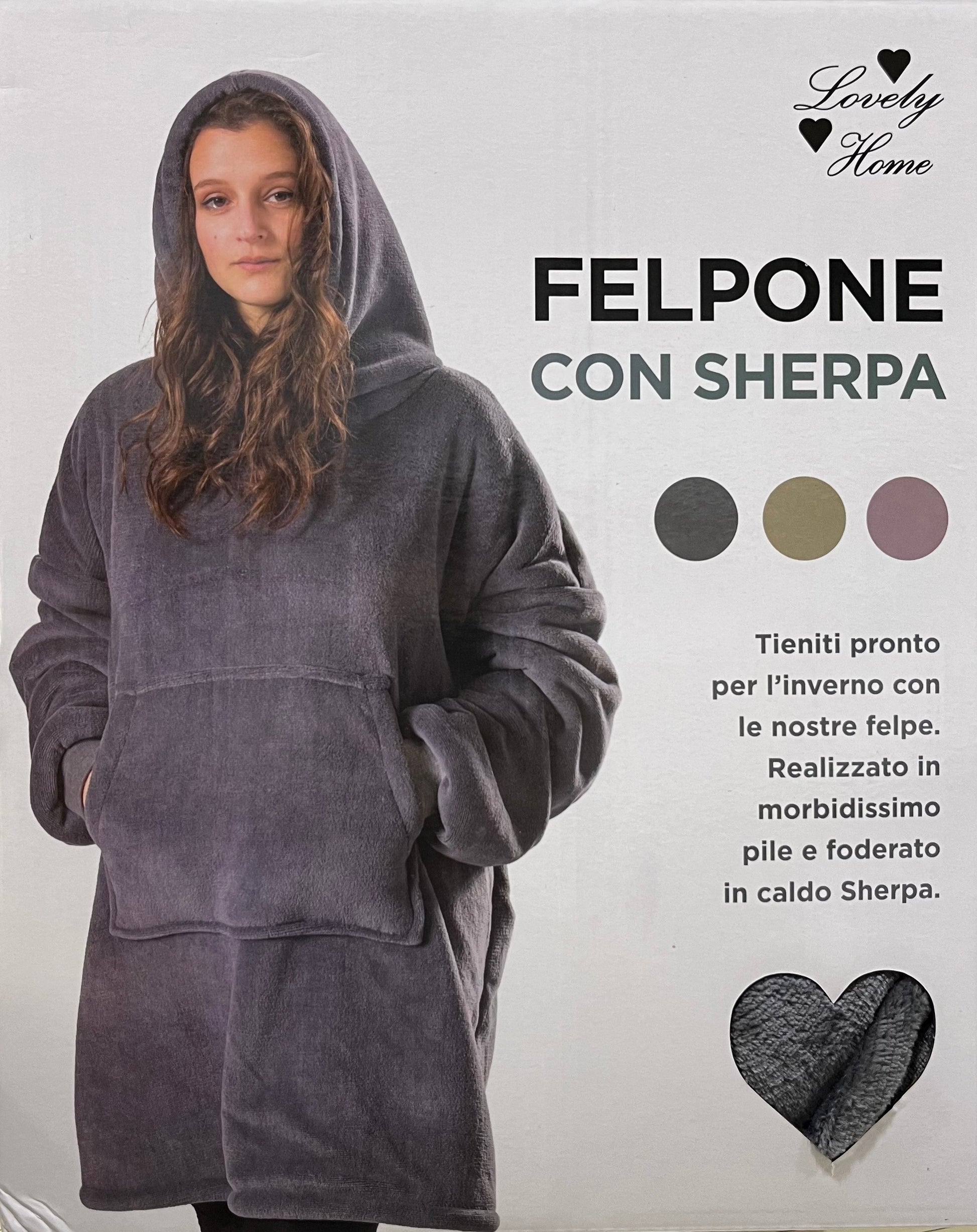 Felpone con Sherpa - Lovely Home - Marino Corredi