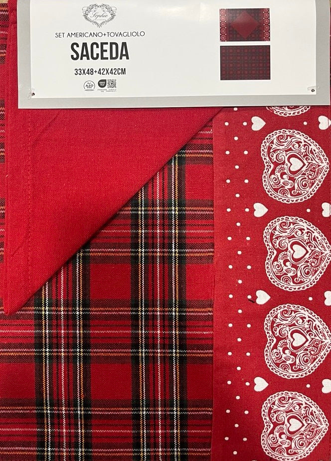 American Set + Christmas Napkin Saceda - Zambetti