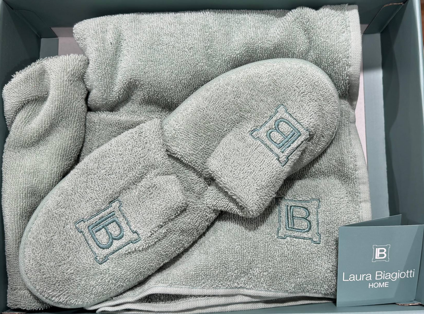 Set Pareo Turbante Ciabatte - Laura Biagiotti